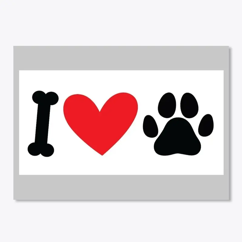 Sticker-Love Dogs