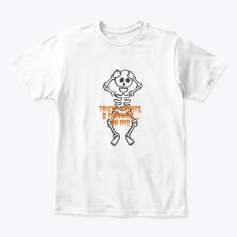 Unisex Kids Tee-Skeleton